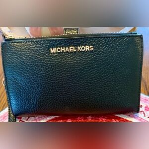Michael Kors Black Textured Wallet
